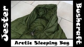 Bushcraft  British Army Arctic Sleeping Bag Overview [upl. by Pazice]