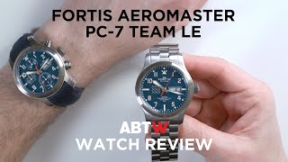 Fortis Aeromaster PC7 Team Limited Edition DayDate amp Chronograph Watches  aBlogtoWatch [upl. by Sipple784]