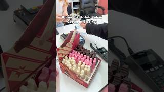 Dubai Çikolatası denemeyen kaldı mı  😍🤣 Bizde kalemi bile var 🤭 kırtasiye dubaichocolate [upl. by Kano]