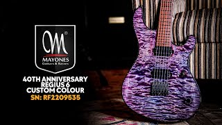 Mayones 40th Anniversary Series Regius 6 Custom Colour  SN RF2209535 [upl. by Yarvis]