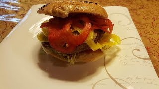 Der Grilljunky 320 Fladen Burger mit australischem Rinderhack [upl. by Elfrieda314]