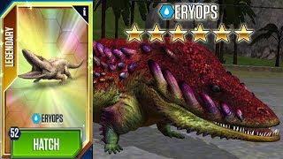 Eryops Max Level  Jurassic World The Game [upl. by Sherrie]