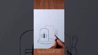 shiv ji scetch  shivling drawing  shivling drawing easy  shivling with shiv drawing  shorts yt [upl. by Innus872]