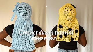 How to CROCHET a mesh DURAGBeginner friendly [upl. by Raamal]