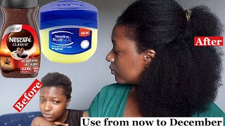 Use from now till December 😲 This is how I mix Vaseline with coffee for extraordinary hair growth [upl. by Avonasac720]