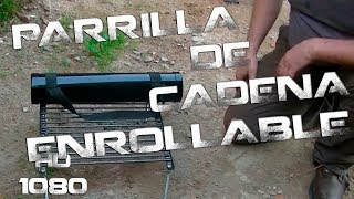 Parrilla de cadena Plegable  Chain grill rollup [upl. by Romilda798]