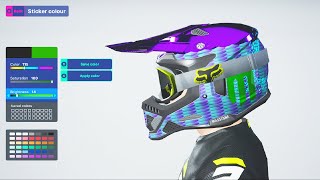 Supercross 5 New Helmet Editor [upl. by Llennahs307]