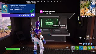 Fortnite  Capture Loot Island Or A Storm Forecast Tower WEEK 6 Quests Challenges [upl. by Aneeles244]