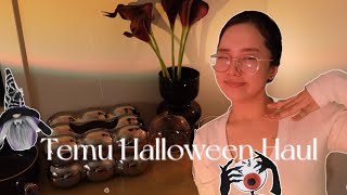 found the cutest Halloween decor from Temu asmr unboxing [upl. by Noivaz]