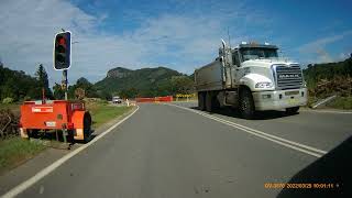 Flood damaged Kyogle Road Murwillumbah to UKI March 2022 Pt1 [upl. by Brookes]