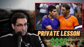 Nadal and Alcaraz Private Tennis Lessons Cost How Much [upl. by Kaye]