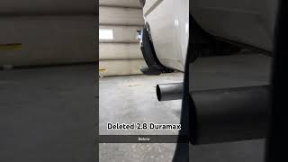 Deleted 28 Duramax 3quot Exhaust tip to 4quot diesel duramax Exhaust viralshorts foryou youtube [upl. by Nyret]