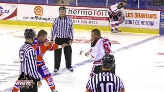 Greatest hockey fight ever David Lacroix Vs Jon Mirasty Oct 6 2017 [upl. by Eerhs]