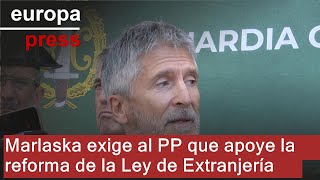 Marlaska exige al PP que apoye la reforma de la Ley de Extranjería [upl. by Sonahpets]