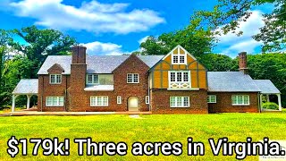 Virginia Homes For Sale  179k  4bd  3ba  3 acres  Virginia Cheap Houses For Sale [upl. by Leiru]