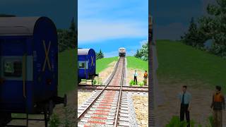 TRAINS CROSSING BUMPY BRANCHED RAILROAD TRACK 😲 train [upl. by Durrej]