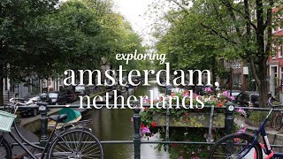 first time in Amsterdam  exploring dutch pancakes heineken canals amp more  relaxing travel vlog [upl. by Artenek]