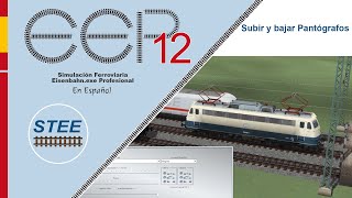 EEP 11 y 12 Español  Subir y bajar Pantógrafos en una locomotóra eléctrica  Tutorial [upl. by Lecroy435]