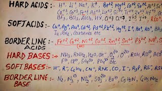 Lecture  Hard and Soft acid and bases [upl. by Neerehs]