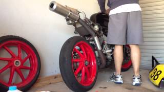 VFR400R Undertail Exhaust [upl. by Bernadine]