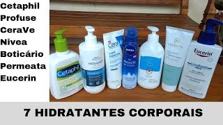 7 Hidratantes Corporais  comparação [upl. by Akcira]