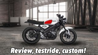 Full Review Yamaha XSR 155 dan Custom Design Minimalis [upl. by Yuille]