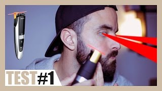 Test de la tondeuse à guide laser BeardTrimmer 9000 de Philips  CRASH TEST [upl. by Annunciata]