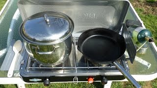 Stansport Outfitter Series Camping Stove Review Comparison to Coleman and Camp Chef [upl. by Adev]