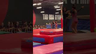 Level 4 gymnastics floor routine gymnasticslife fypシ゚viral gymngymnast veganathletes [upl. by Innavoij]