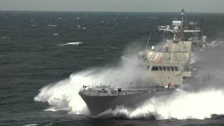 LCS 5 Acceptance Trials high speed highlights [upl. by Celesta]