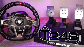 Thrustmaster T248 REVIEW Is this wheel and pedal set worth buying Everything you need to know [upl. by Robi]