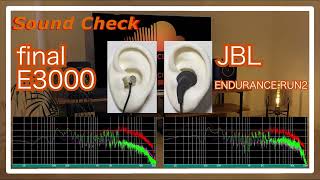 final E3000 vs JBL ENDURANCE RUN2 IEMs InEar headphones Sound Comparison イヤホン音比較 [upl. by Oicnevuj]