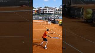 Arthur Cazaux vs Adrian Mannarino Tennis Practice at The Academy [upl. by Birdella]