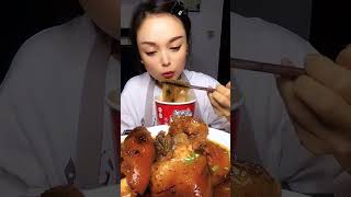 팽이버섯 asmr  ASMR Mukbang Chinese Food  Delicious pork noodles ​​​ Dai Viet ep660 [upl. by Shriner]