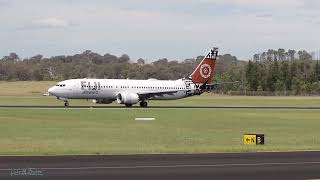 Fiji Airways 737 Max Departing Canberra Airport 1 March 2024 [upl. by Izzy]