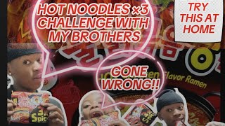 HOT NOODLES CHALLENGE WITH MY FAM ❤️‍🩹😭GONE WRONG NEVER AGAIN [upl. by Stelmach]