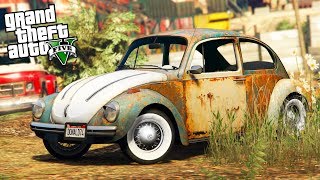 РЕАЛЬНАЯ ЖИЗНЬ В GTA 5  НАШЕЛ РЖАВЫЙ VOLKSWAGEN BEETLE 🌊ВОТЕР [upl. by Templa]