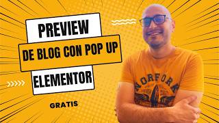 ⚡ Preview de blog GRATIS con pop up en elementor⚡ [upl. by Bumgardner282]