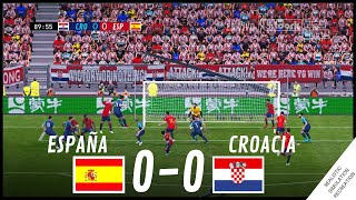 CROACIA vs ESPAÑA 00 HIGHLIGHTS  Video Juego Simulación amp Recreación [upl. by Hathaway]