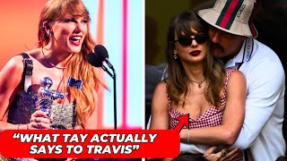 AWW😍 Taylor Swift SHOUT OUT TO Travis Kelce Infront of the CROWD in VMAs 2024 [upl. by Willdon]