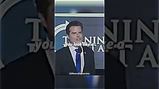 Matt Gaetz destroyed protesters 🔥alphamale automobile mentalhealthcare funny [upl. by Llewkcor545]