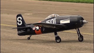 Marines Grumman F8F Bearcat Scale RC Warbird fly In 2017 Dübendorf AFB [upl. by Zohara]