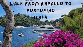 Walk from Rapallo to Portofino  Italy  Slideshow [upl. by Sueahccaz909]