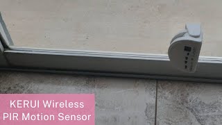 KERUI Wireless PIR Motion Sensor Door Bell Shop Visitor Alert Chime Alarm Burglar [upl. by Ettevahs]