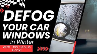 Defog Your Car Windows in Winter with This Genius Hack Must Watch Demo [upl. by Cinimmod927]