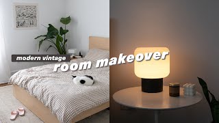 EXTREME bedroom makeover  room tour   vintage inspired aesthetic [upl. by Keare614]