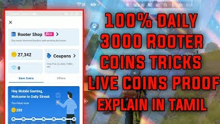 rooter unlimited coins tricks in tamilrooter coins tricksrooter app tamilmobile gaming [upl. by Eissert939]