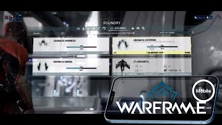 Warframe Mobile  The Archwing  Use the Foundry to build the Odonata Archwing [upl. by Ailil]