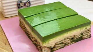 🍰 Resepi Kek Batik Matcha Green Tea Sedap senang Mudah Mesti cuba👍🏻 [upl. by Kcub]