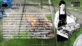 A1A2 Lesen und Hören Sommerzeit Grillzeit S 01 [upl. by Jojo]